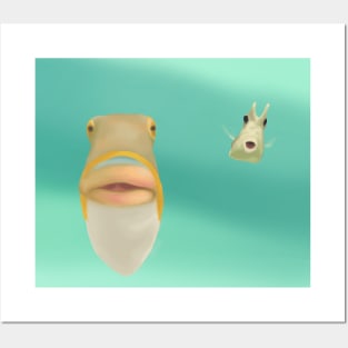 Funny Fish Posters and Art